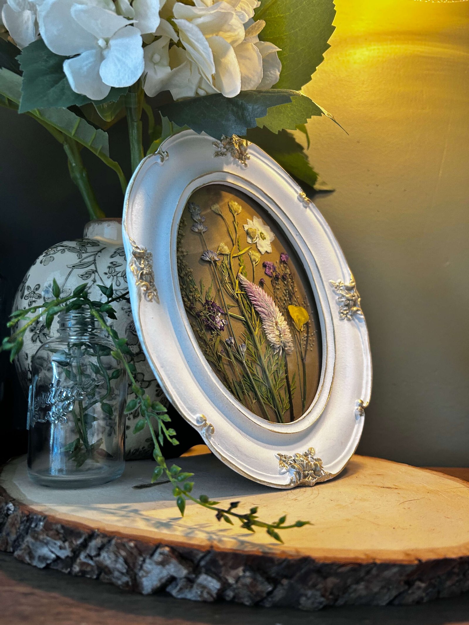 Ornate Frame | White | Oval | #02232 - Image 3